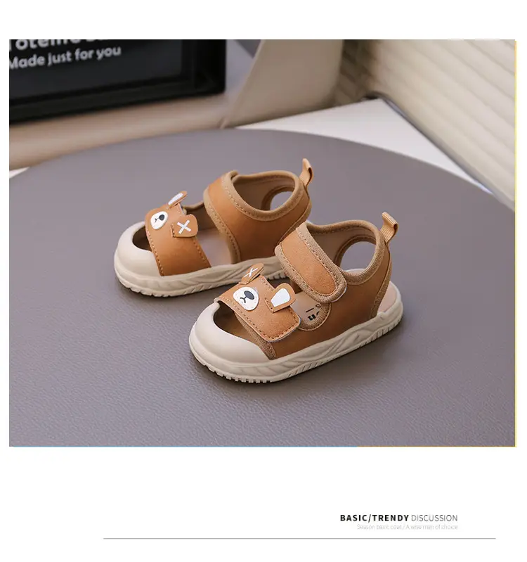 Baby Sandals Brown Anti-Slip Toddler Shoes — feature 18