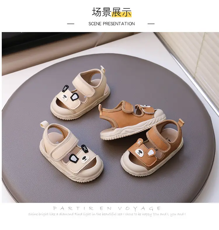 Baby Sandals Brown Anti-Slip Toddler Shoes — feature 7
