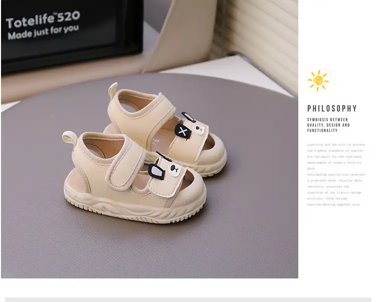 Baby Sandals Brown Anti-Slip Toddler Shoes — feature 9