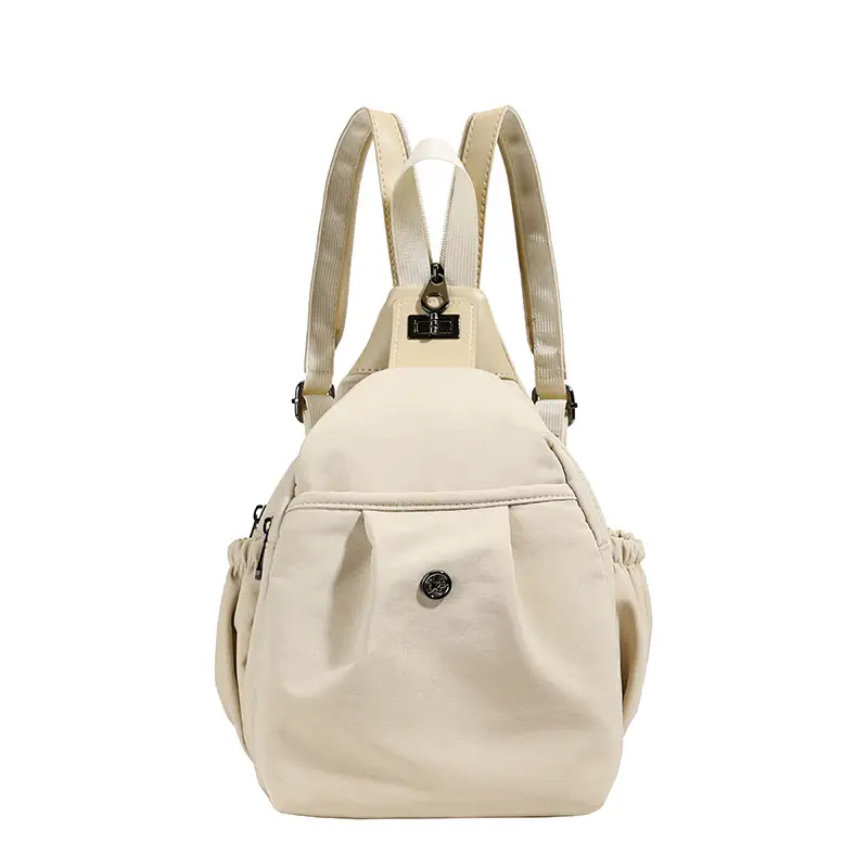 Women's Black Crossbody Travel Backpack Large Capacity - Image 3