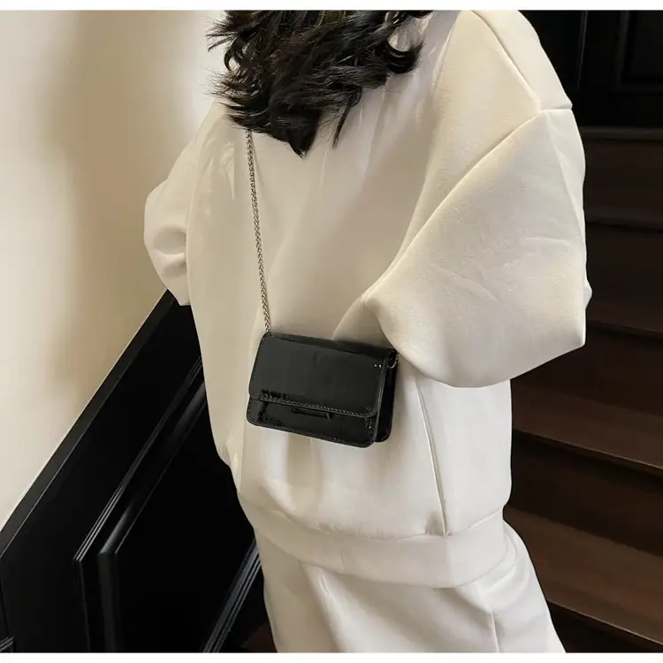 Pink Croc Leather Crossbody Bag for Women — feature 20