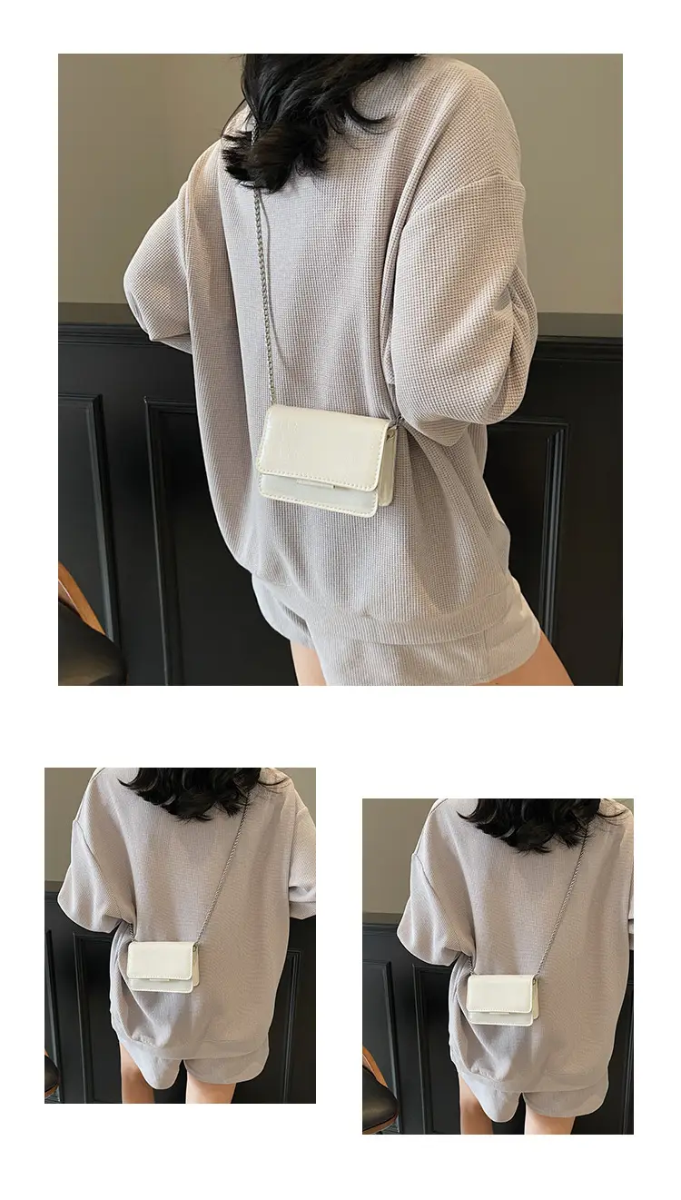 Pink Croc Leather Crossbody Bag for Women — feature 23