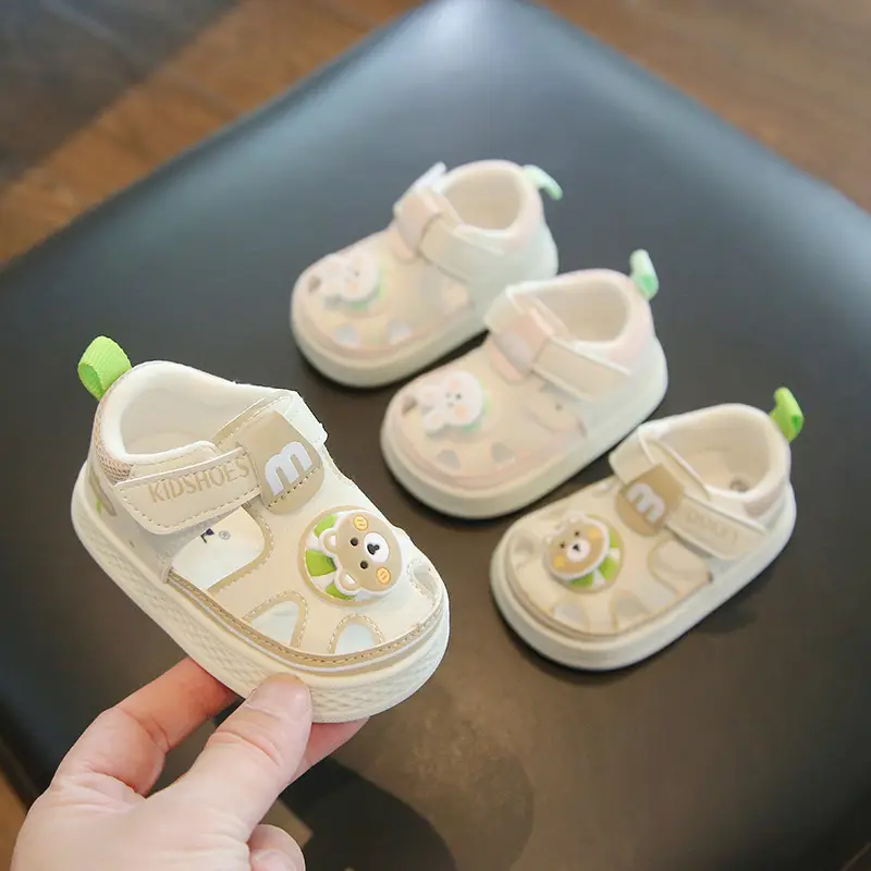 Summer baby sandals men's and women's baby toddler shoes soft bottom hollow breathable sandals 1 one and a half 2 years old baby shoes - Image 2