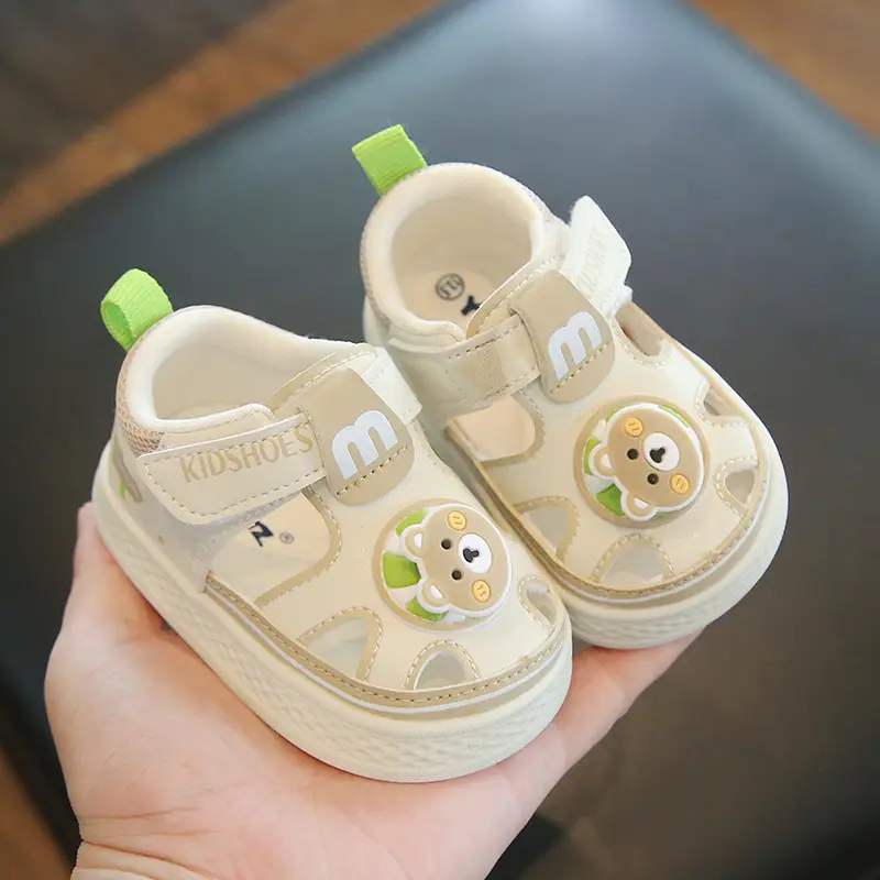 Summer baby sandals men's and women's baby toddler shoes soft bottom hollow breathable sandals 1 one and a half 2 years old baby shoes - Image 3