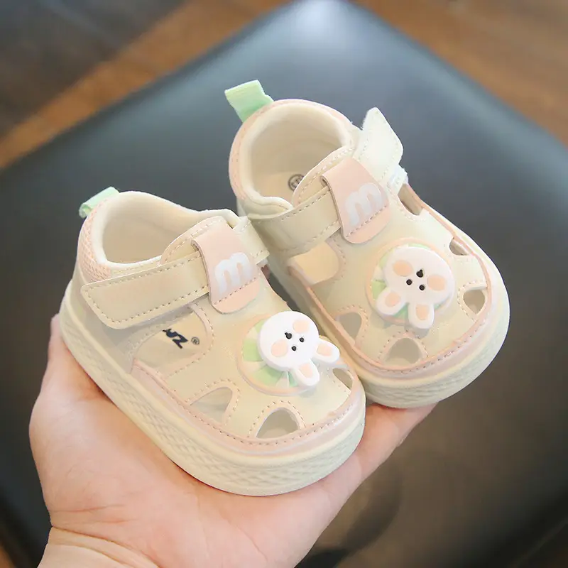 Summer baby sandals men's and women's baby toddler shoes soft bottom hollow breathable sandals 1 one and a half 2 years old baby shoes - Image 4