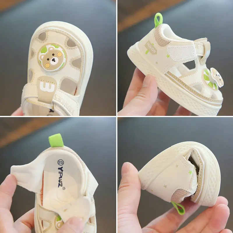Summer baby sandals men's and women's baby toddler shoes soft bottom hollow breathable sandals 1 one and a half 2 years old baby shoes - Image 5