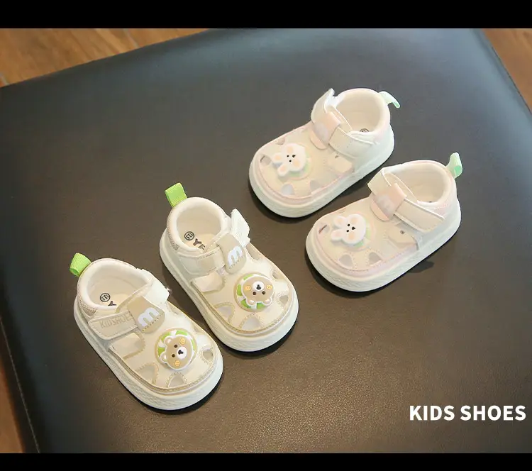 Summer baby sandals men's and women's baby toddler shoes soft bottom hollow breathable sandals 1 one and a half 2 years old baby shoes — feature 11