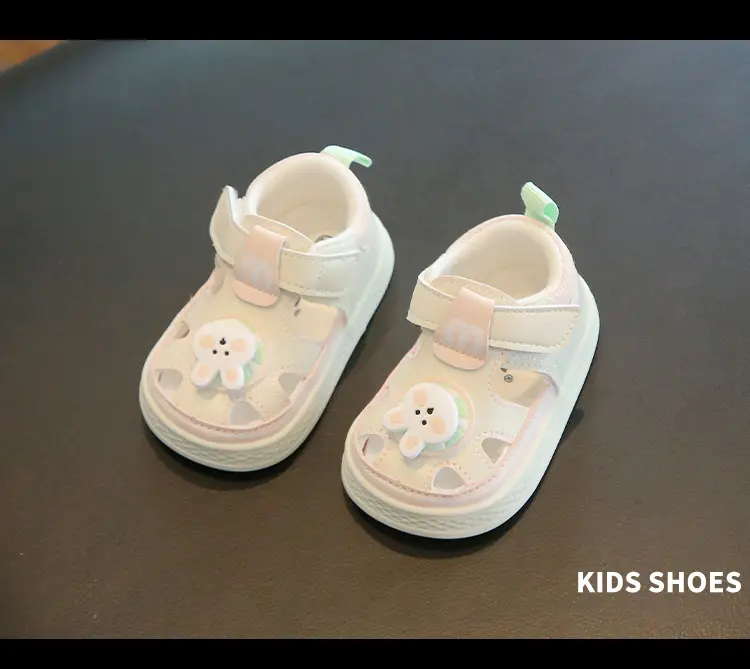 Summer baby sandals men's and women's baby toddler shoes soft bottom hollow breathable sandals 1 one and a half 2 years old baby shoes — feature 12