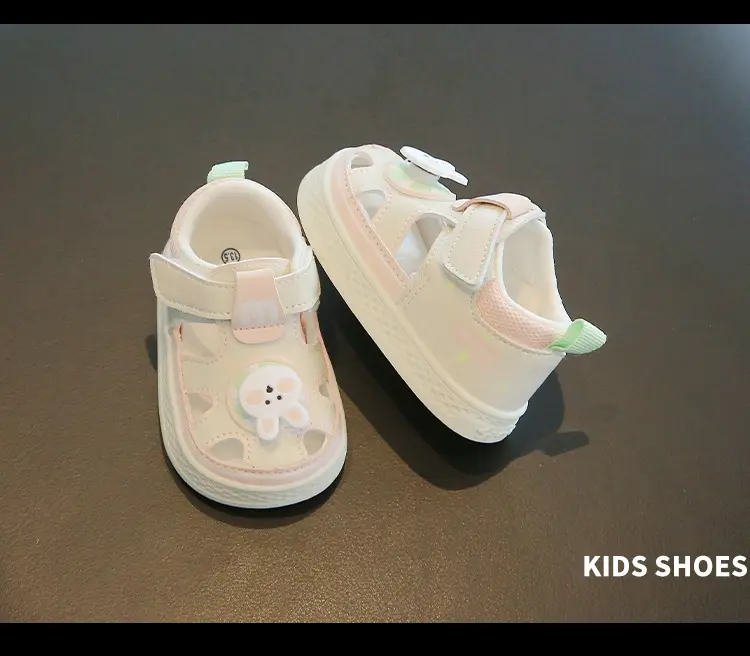 Summer baby sandals men's and women's baby toddler shoes soft bottom hollow breathable sandals 1 one and a half 2 years old baby shoes — feature 13