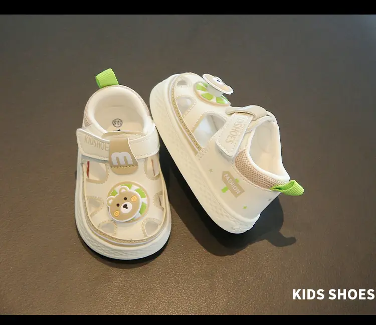 Summer baby sandals men's and women's baby toddler shoes soft bottom hollow breathable sandals 1 one and a half 2 years old baby shoes — feature 17