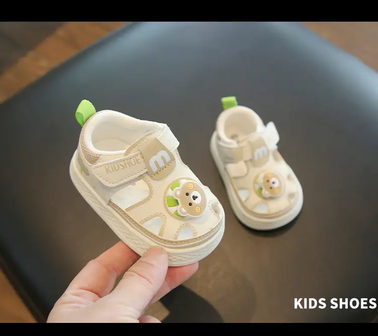 Summer baby sandals men's and women's baby toddler shoes soft bottom hollow breathable sandals 1 one and a half 2 years old baby shoes — feature 18