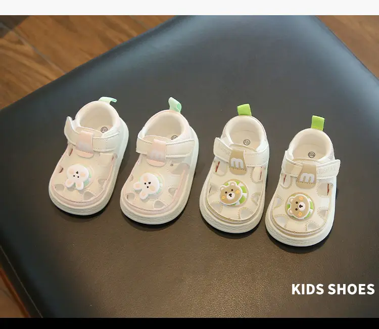 Summer baby sandals men's and women's baby toddler shoes soft bottom hollow breathable sandals 1 one and a half 2 years old baby shoes — feature 9