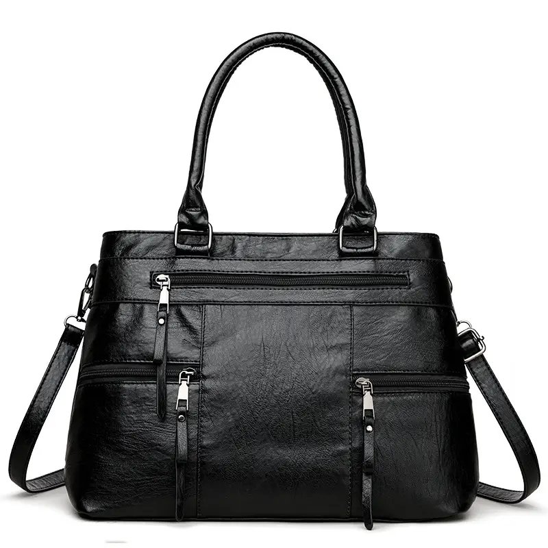 Brown Leather Shoulder Bag for Women Spring Summer Commuting