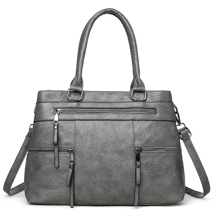 Brown Leather Shoulder Bag for Women Spring Summer Commuting