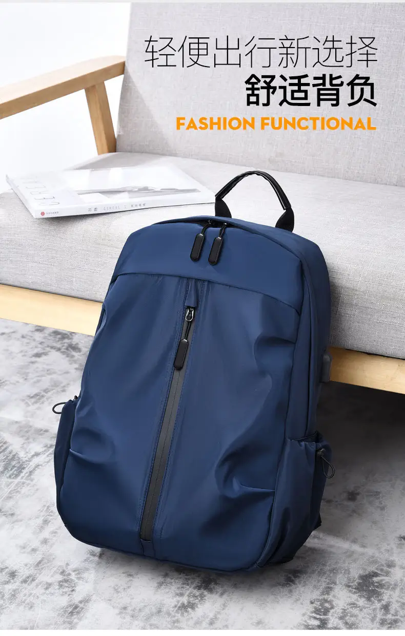 New Backpack Men's Advanced Sense Anti-splashing Business Backpack Large Capacity Travel Laptop Bag Wholesale — feature 11