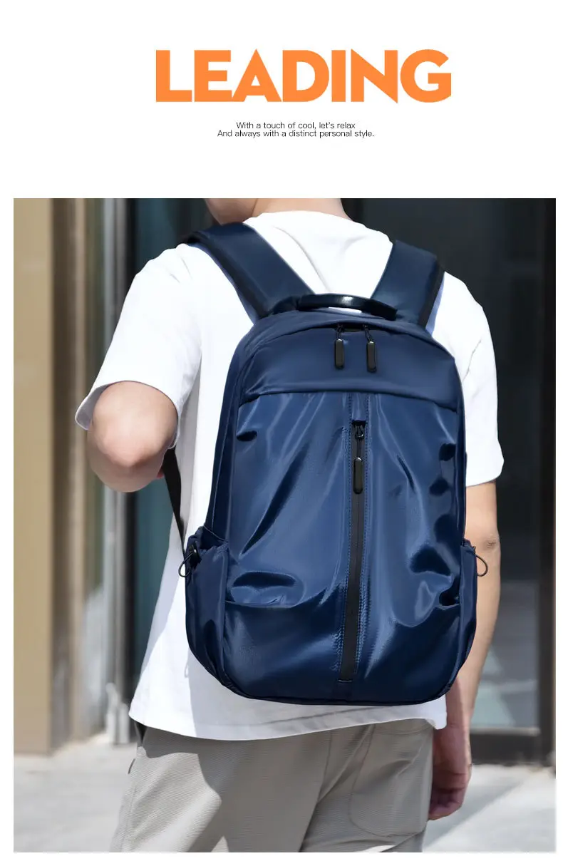 New Backpack Men's Advanced Sense Anti-splashing Business Backpack Large Capacity Travel Laptop Bag Wholesale — feature 17