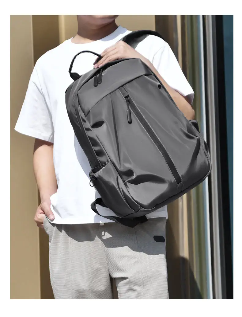 New Backpack Men's Advanced Sense Anti-splashing Business Backpack Large Capacity Travel Laptop Bag Wholesale — feature 19