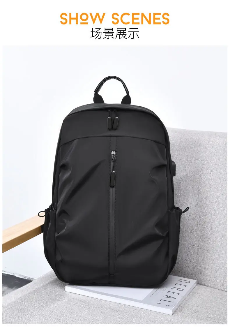 New Backpack Men's Advanced Sense Anti-splashing Business Backpack Large Capacity Travel Laptop Bag Wholesale — feature 20