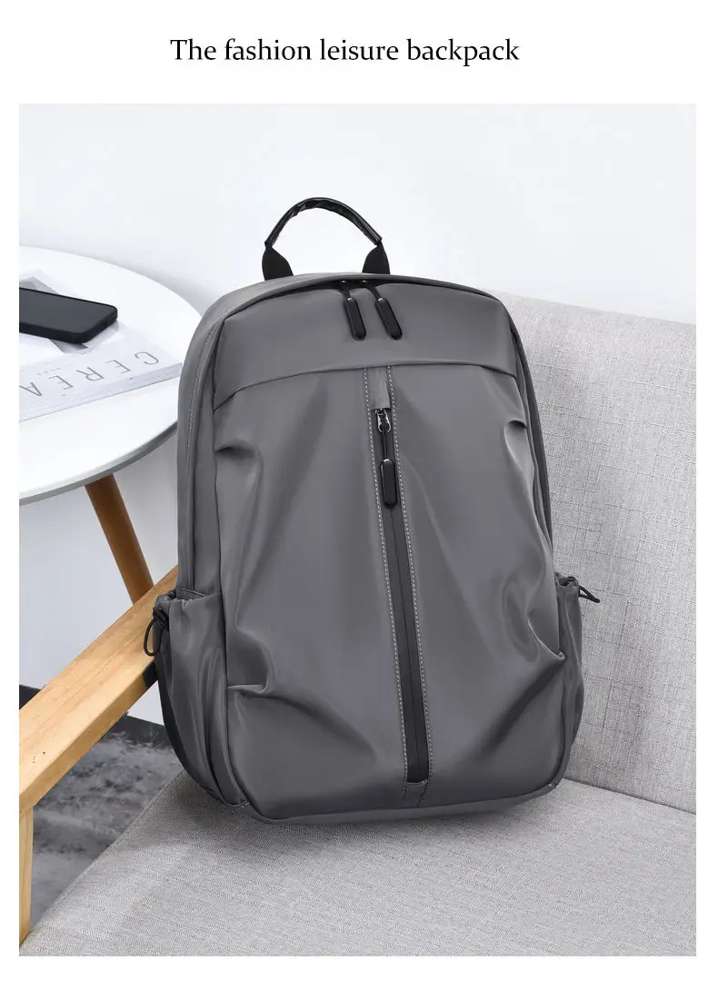 New Backpack Men's Advanced Sense Anti-splashing Business Backpack Large Capacity Travel Laptop Bag Wholesale — feature 25