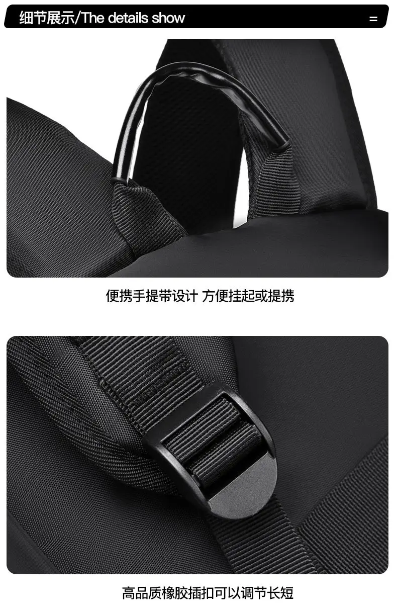 New Backpack Men's Advanced Sense Anti-splashing Business Backpack Large Capacity Travel Laptop Bag Wholesale — feature 36