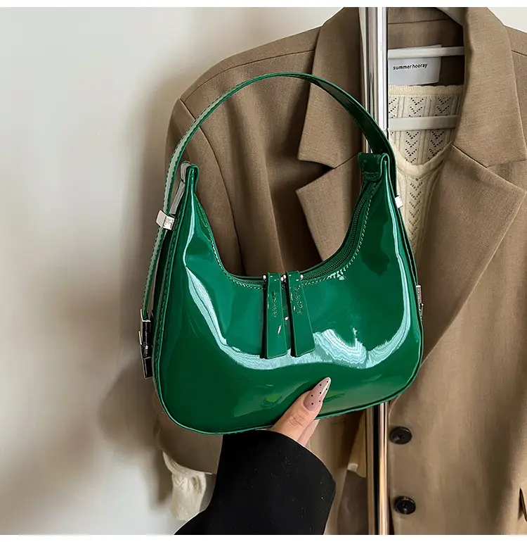 Red Glossy Crossbody Bag for Women Spring Summer — feature 13