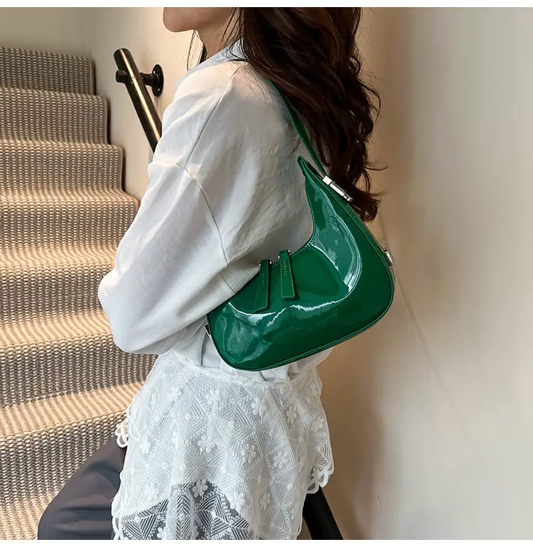 Red Glossy Crossbody Bag for Women Spring Summer — feature 30