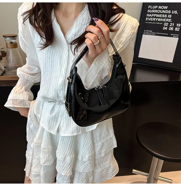 Red Glossy Crossbody Bag for Women Spring Summer — feature 31