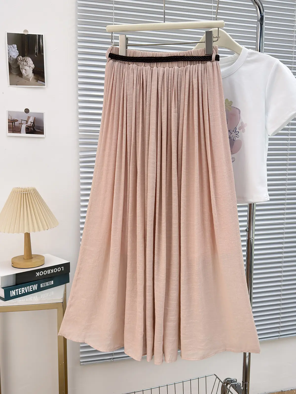 Real Pat Pleated Cotton Linen Skirt Women 2025 Summer — feature 13