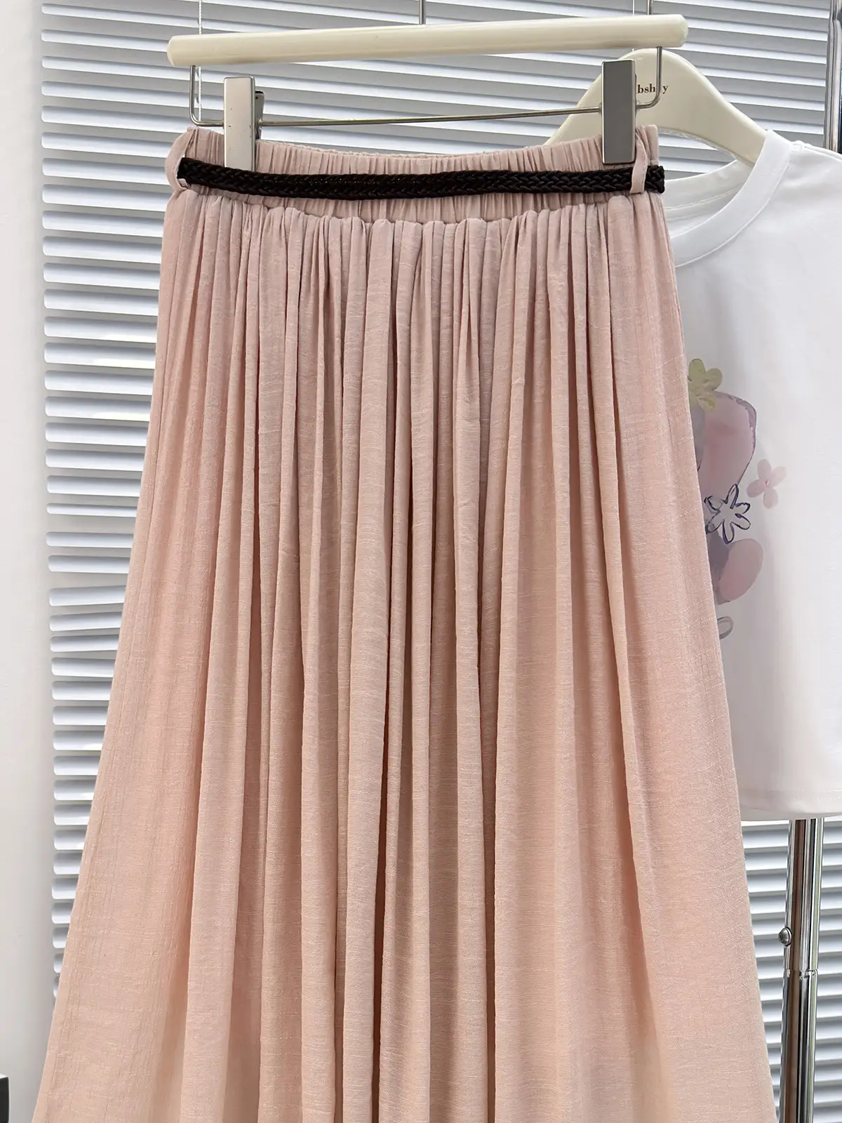 Real Pat Pleated Cotton Linen Skirt Women 2025 Summer — feature 7