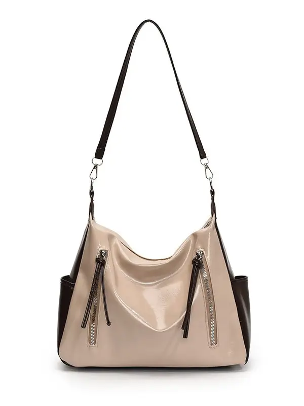 High-end 2025 Women's Large Cap Bag Tan Leather - Image 8
