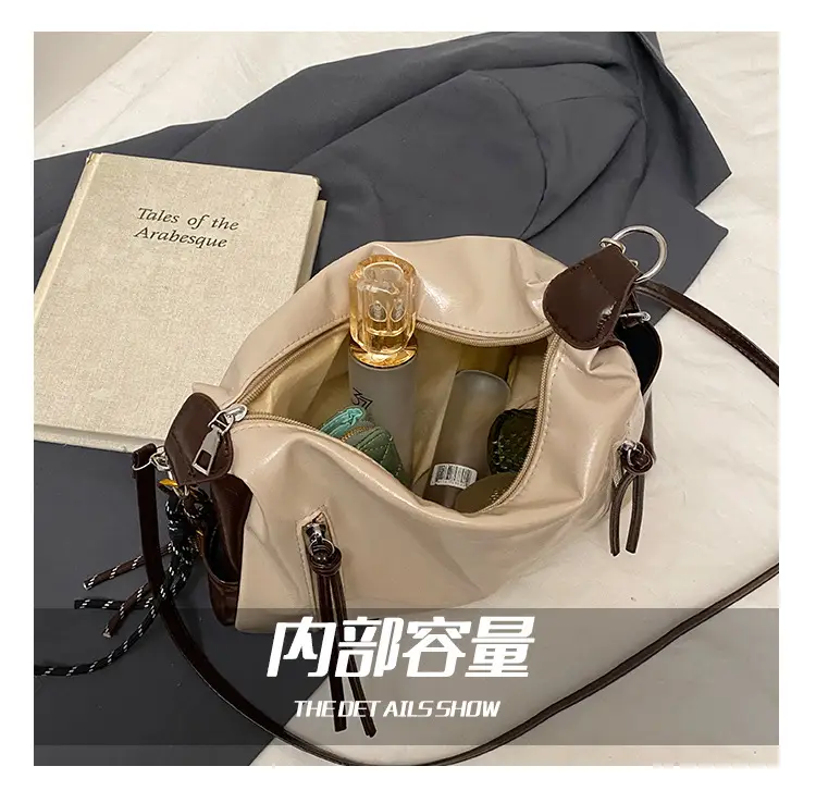 High-end 2025 Women's Large Cap Bag Tan Leather — feature 4