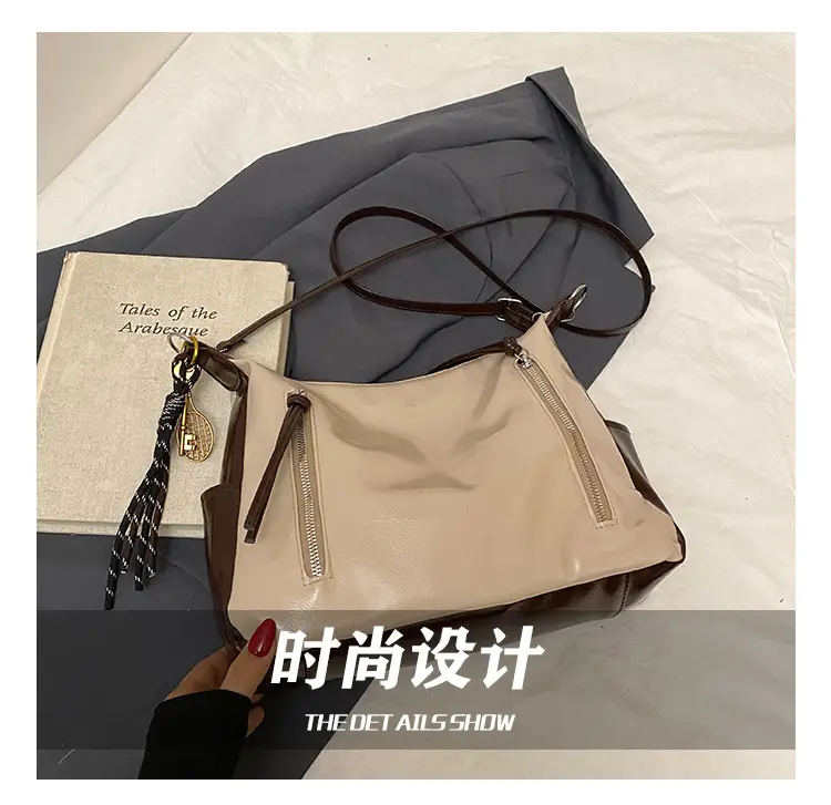 High-end 2025 Women's Large Cap Bag Tan Leather — feature 6