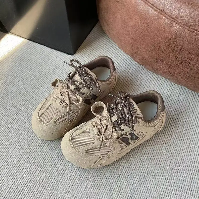 Women Grey Mesh Casual Sneakers All Match 2025 Spring — feature 3