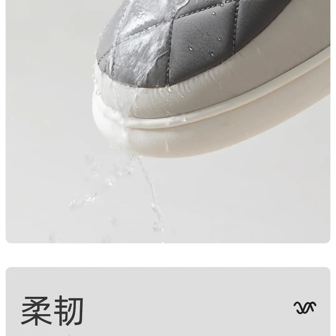 Indoor Home Bag Heel Woolen Cotton Shoes for Women in Autumn and Winter Outer Wear Waterproof Cotton Slippers for Men Winter Warmth 2025 New Style — feature 10