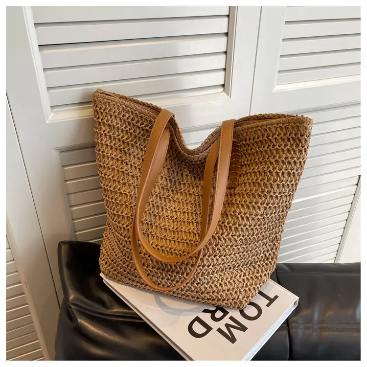 Straw Woven Shoulder Bag 2025 Summer Large Capacity — feature 23