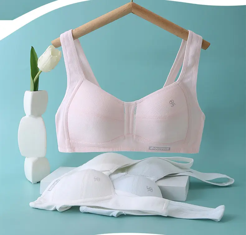 Developmental Girl Bra, Junior and High School Student Summer Thin Sports Shock-Absorbing Vest, Anti-Bump Girls' Underwear — feature 16