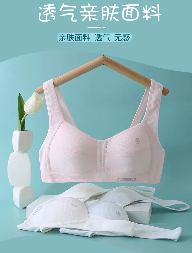Developmental Girl Bra, Junior and High School Student Summer Thin Sports Shock-Absorbing Vest, Anti-Bump Girls' Underwear — feature 8