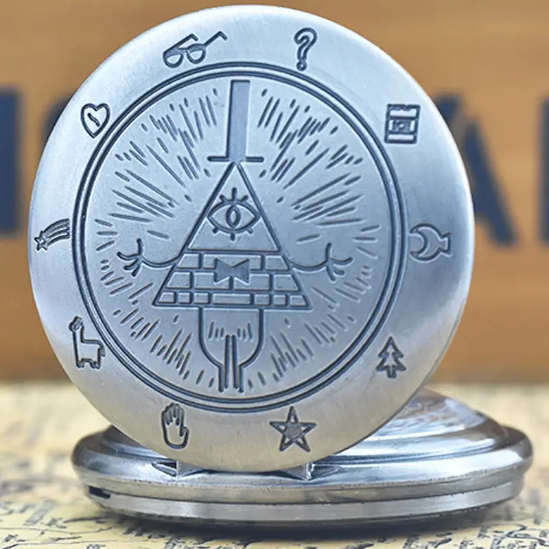 Vintage Scarecrow Pocket Watch with Star Design — feature 6