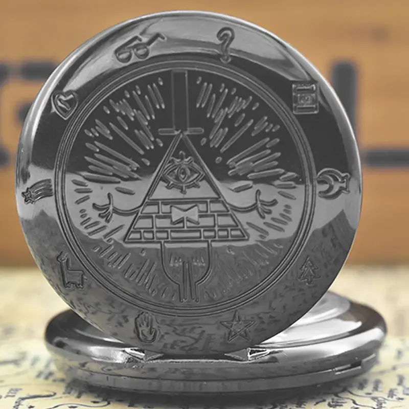 Vintage Scarecrow Pocket Watch with Star Design — feature 8