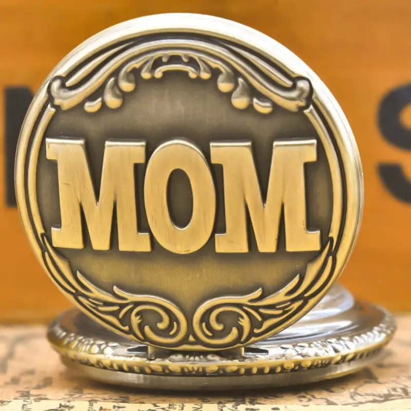 Retro Gold Dad Pocket Watch with Chain Gift — feature 14