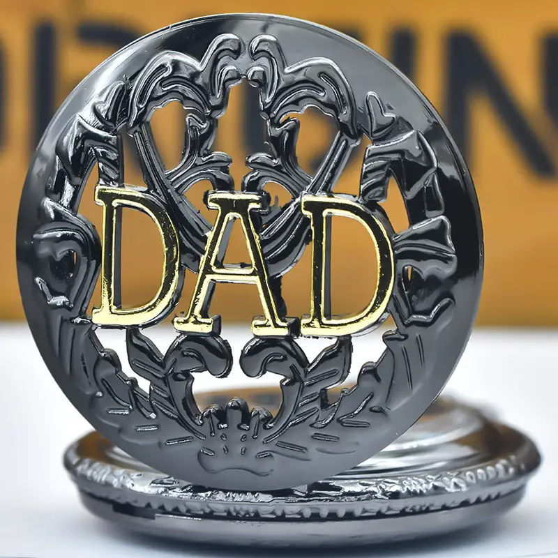 Retro Gold Dad Pocket Watch with Chain Gift — feature 8