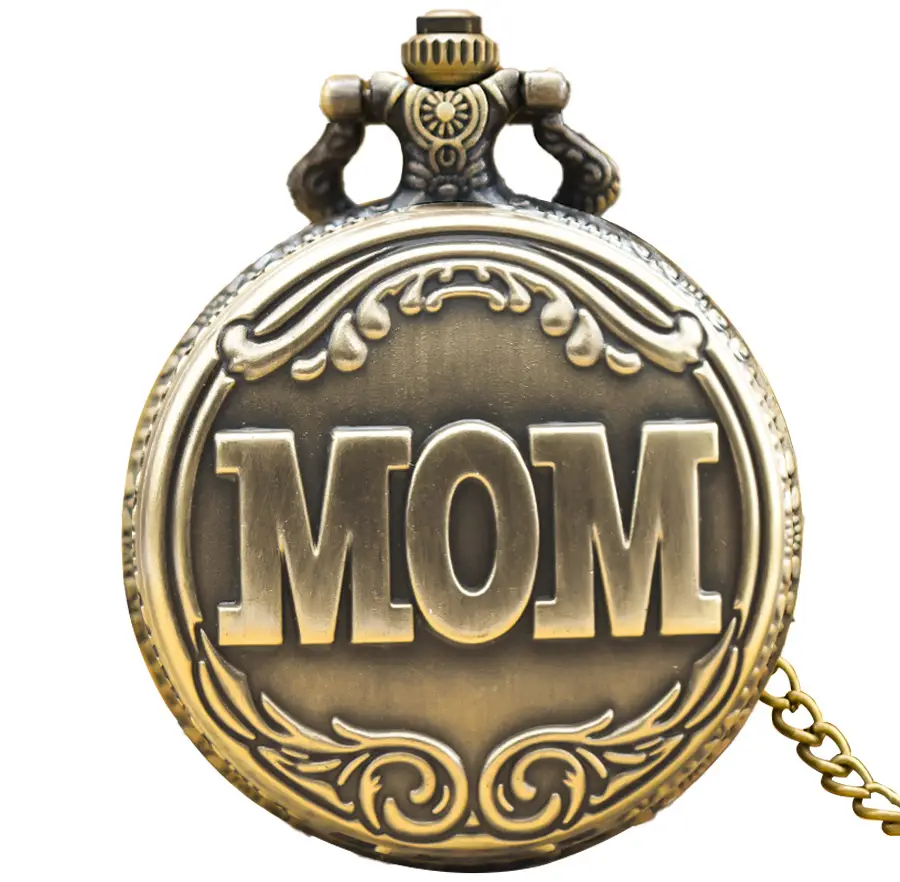 Retro Gold Dad Pocket Watch with Chain Gift - Image 4