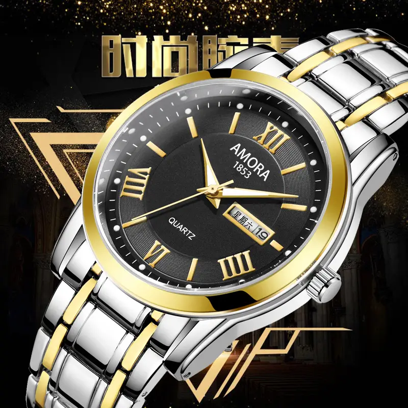 Men Luminous Waterproof Quartz Watch with Roman Numeral - Image 7