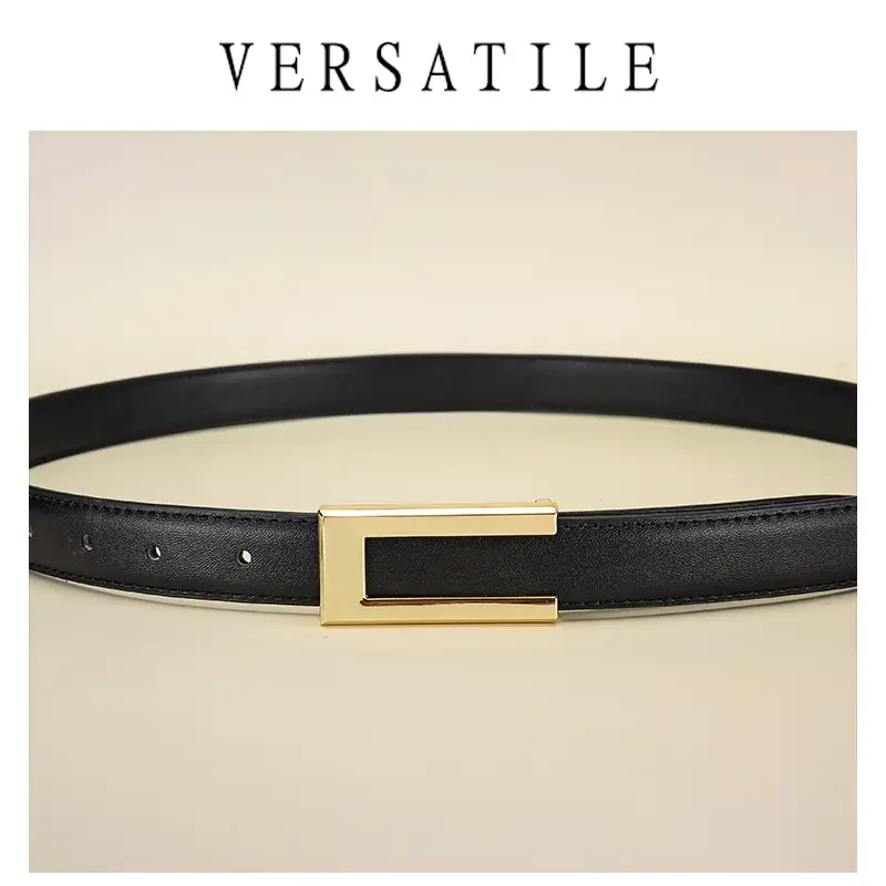 Women's Gold Plated Belt with Genuine Leather - Image 8