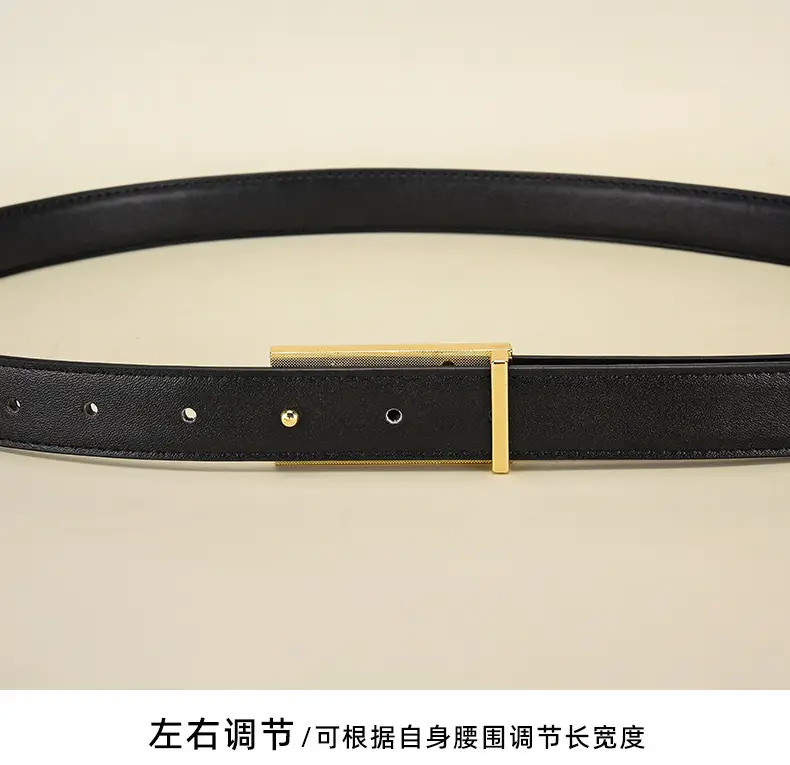 Women's Gold Plated Belt with Genuine Leather — feature 14
