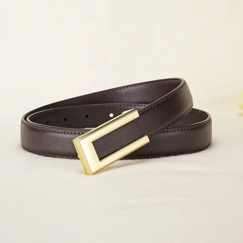Women's Gold Plated Belt with Genuine Leather - Image 3