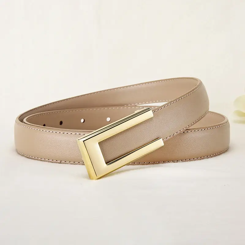 Women's Gold Plated Belt with Genuine Leather - Image 4
