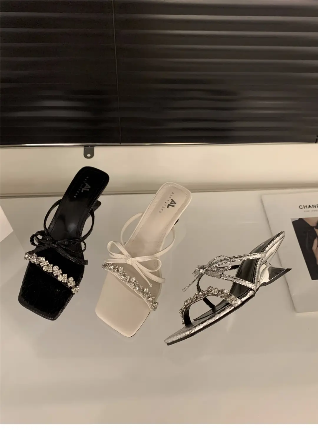 Wedge French Small Sandals Fairy Shoes 2024 New Summer Outfit Skirt High Heel Rhinestone Sandals — feature 11