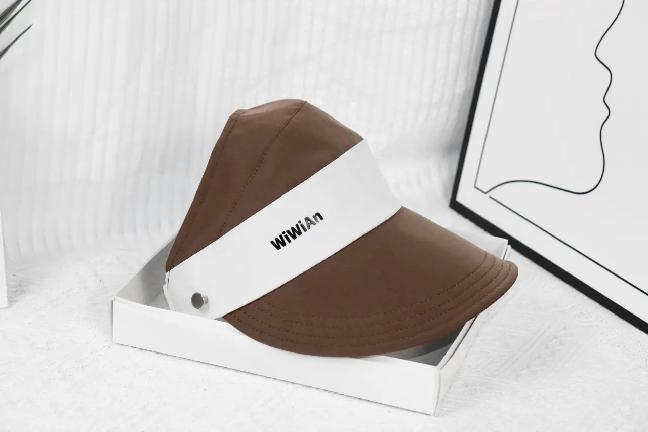 Women's Anti-UV Sun Hat Large Bim White Band - Image 6