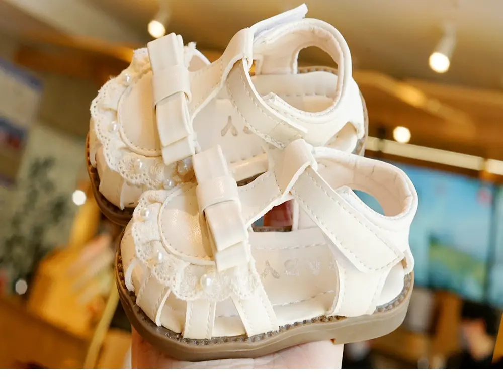 Toddler Sandals White Soft Sole 1-2Yrs — feature 4